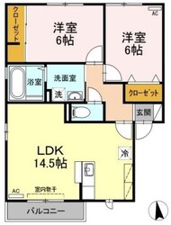 ウィルモア津田本町　A棟の物件間取画像